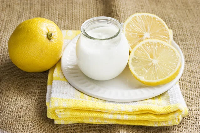 yogurt-limón-azúcar